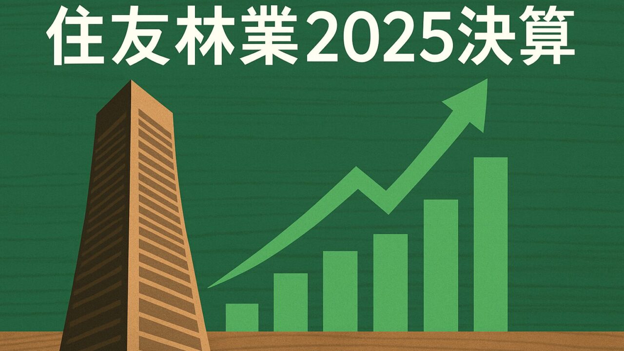 住友林業（1911）2025年3月期決算を徹底解説：配当4.4％・W350計画で株価はどう動く？