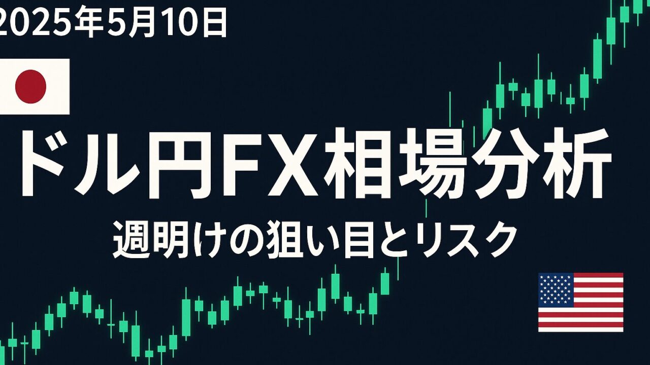 【2025年5月10日】ドル円FX相場分析とトレード戦略完全ガイド｜週明けの狙い目とリスクを徹底解説