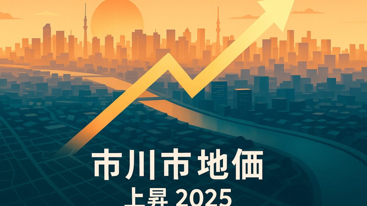 【2025年最新版】市川市の地価が37％上昇！再開発×外環道で加速する不動産投資チャンス