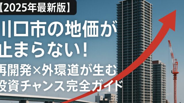 【2025年最新版】川口市の地価が止まらない！再開発×外環道が生む投資チャンス完全ガイド