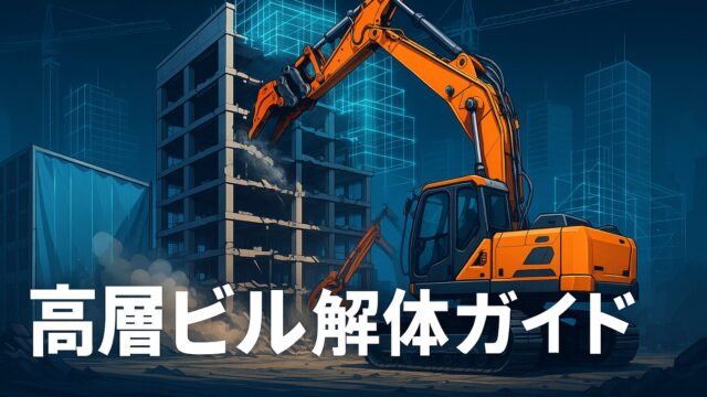 【完全版】高層ビル解体の安全管理と工期短縮ガイド──テコレップ×4D-BIMでリスク90％削減！