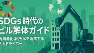 【保存版】SDGs時代のビル解体ガイド──再資源化率95％を達成する5大ドライバーと最新補助金一覧