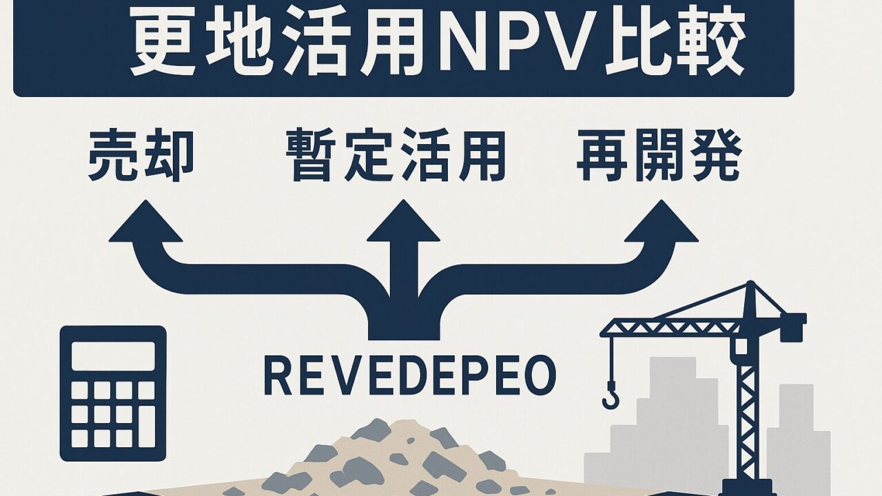 【完全版】ビル解体後の更地を「売却・暫定活用・再開発」で迷ったら読むNPV比較ガイド