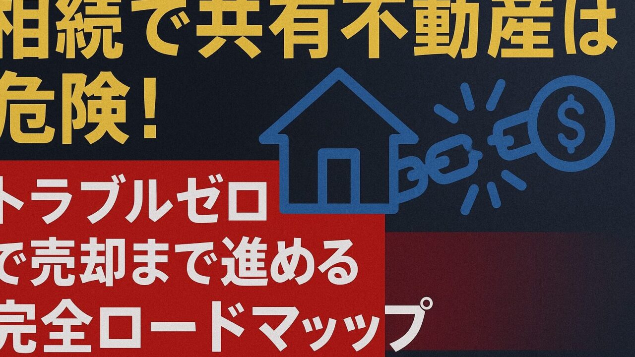 相続で共有不動産は危険！トラブルゼロで売却まで進める完全ロードマップ