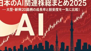 日本のAI株20銘柄を市場規模・成長率・PERで徹底比較。NISAおすすめポートフォリオとリスク対策も解説