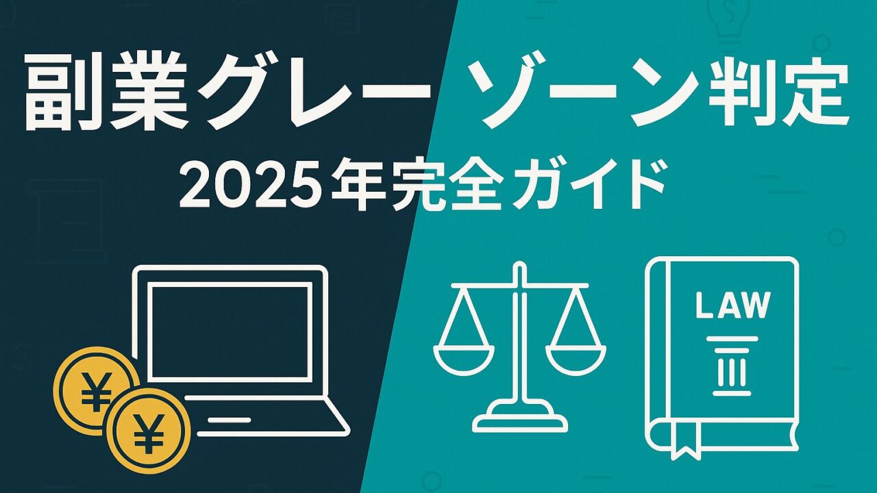副業かセーフか一目で判定！2025年最新グレーゾーン10選と許可・税金の完全ガイド