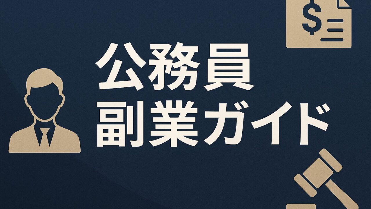 【2025年最新版】公務員ができる副業完全ガイド──許可不要パターン・申請フロー・懲戒リスクまで網羅