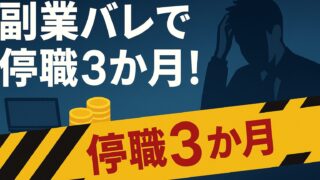 【実話】副業バレで停職3か月！公務員が語る失敗の全貌と再発防止5つの教訓