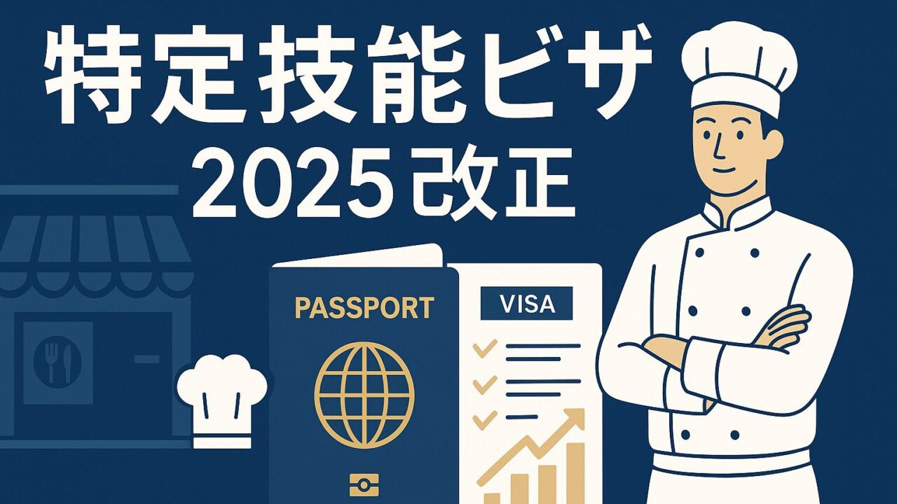 【2025年最新】飲食店向け特定技能ビザ“改正ポイント丸わかり”完全ガイド