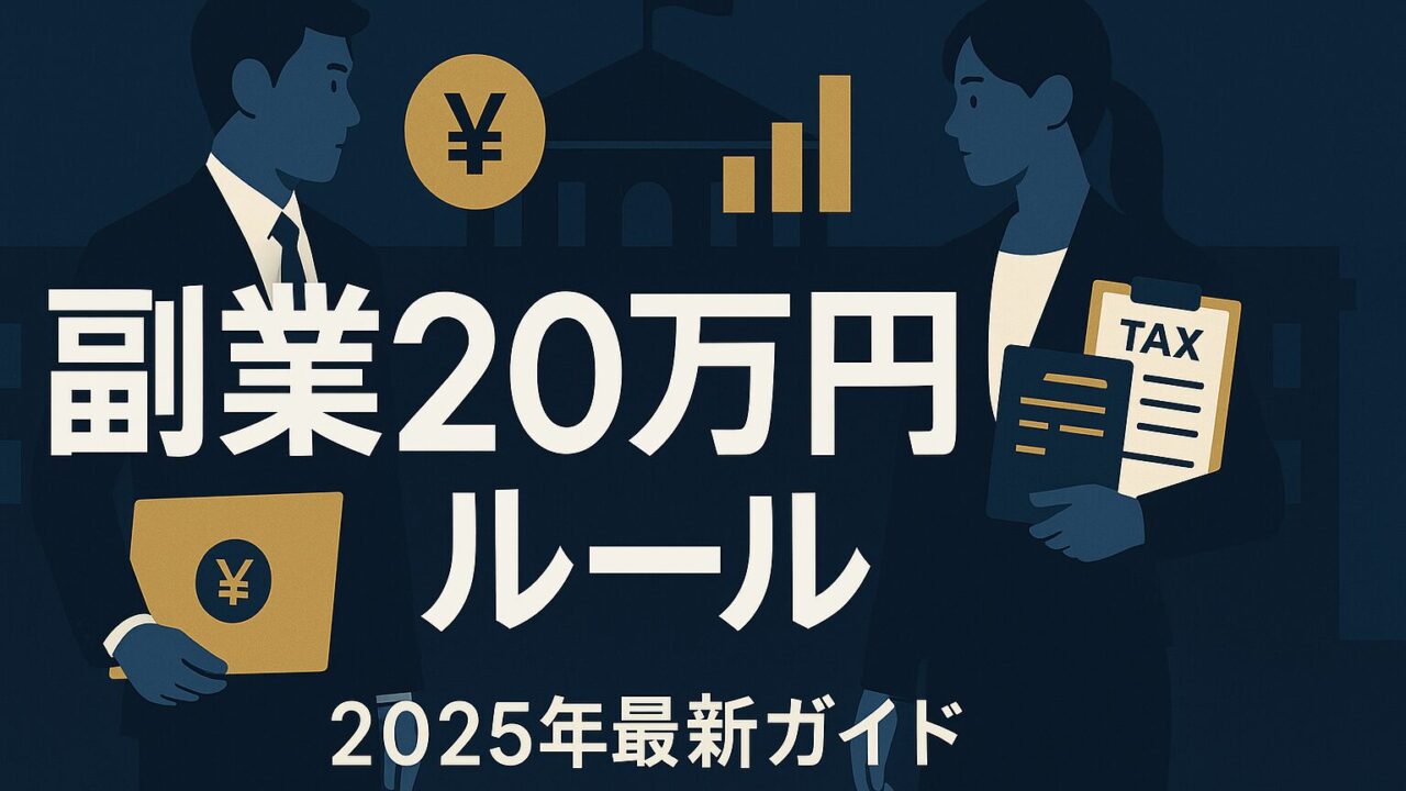 【2025最新】公務員の副業収入20万円ルール完全ガイド─確定申告・住民税・バレ防止策を総まとめ