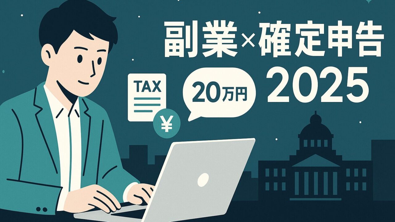 【2025年版】公務員の副業×確定申告完全ガイド──20万円ルールと住民税「普通徴収」でバレずに節税！
