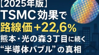【2025年版】TSMC効果で路線価＋22.6％！熊本・光の森3丁目に続く“半導体バブル”の真相