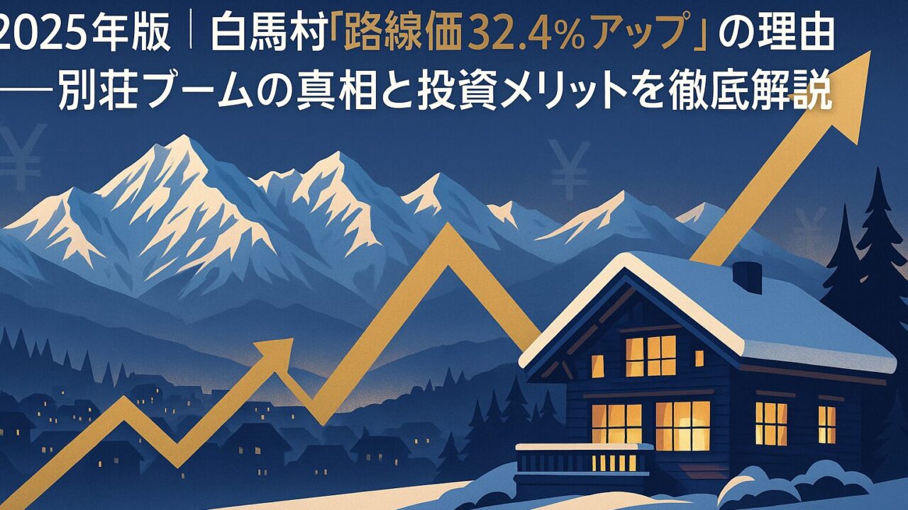2025年版｜白馬村「路線価32.4％アップ」の理由──別荘ブームの真相と投資メリットを徹底解説