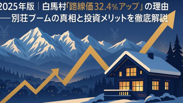 2025年版｜白馬村「路線価32.4％アップ」の理由──別荘ブームの真相と投資メリットを徹底解説