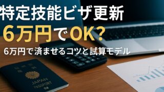 特定技能ビザ更新費用はいくら？6万円で済ませるコツと試算モデル【2025最新版】
