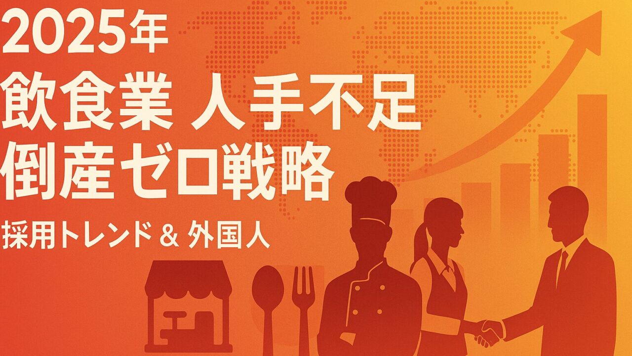 飲食業の人手不足倒産ゼロ戦略──採用トレンド＆外国人人材市場予測を完全解説