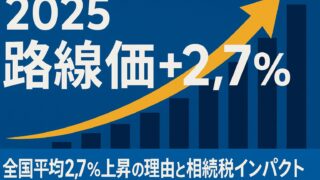 【2025年最新版】路線価全国平均2.7％上昇の理由と相続税インパクトを完全解説