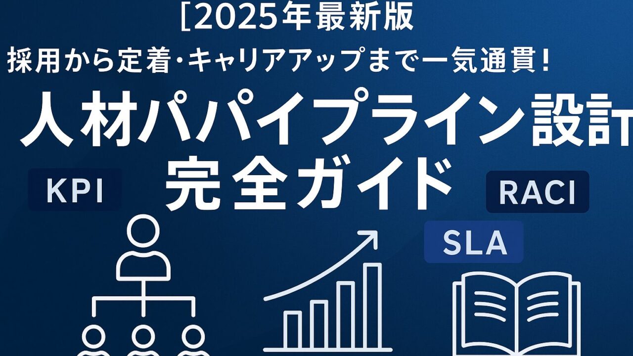 【2025年最新版】採用から定着・キャリアアップまで一気通貫！人材パイプライン設計完全ガイド