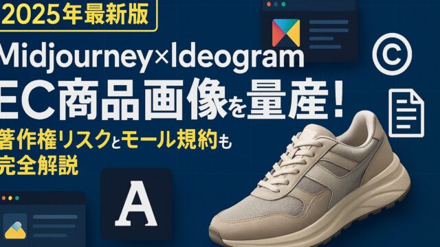 【2025年最新版】Midjourney×IdeogramでEC商品画像を量産！著作権リスクとモール規約も完全解説